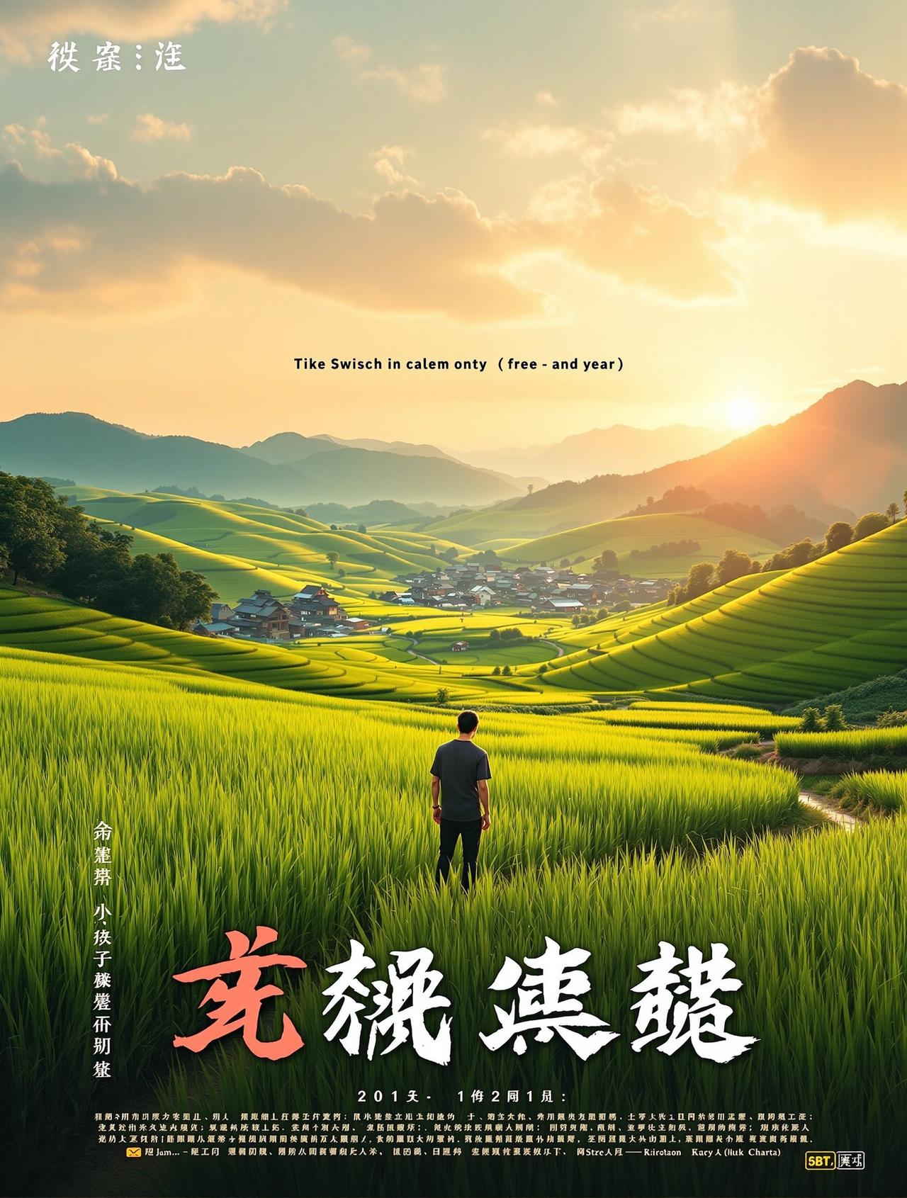 漫剧专区作品《稻香人家》海报 - 乡村温情题材短剧